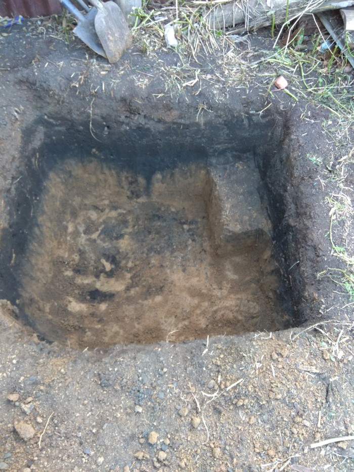 When my mother-in-law asked for a separate corner with a bench, and I only know how to dig. - My, Mother-in-law, Pit, Relaxation