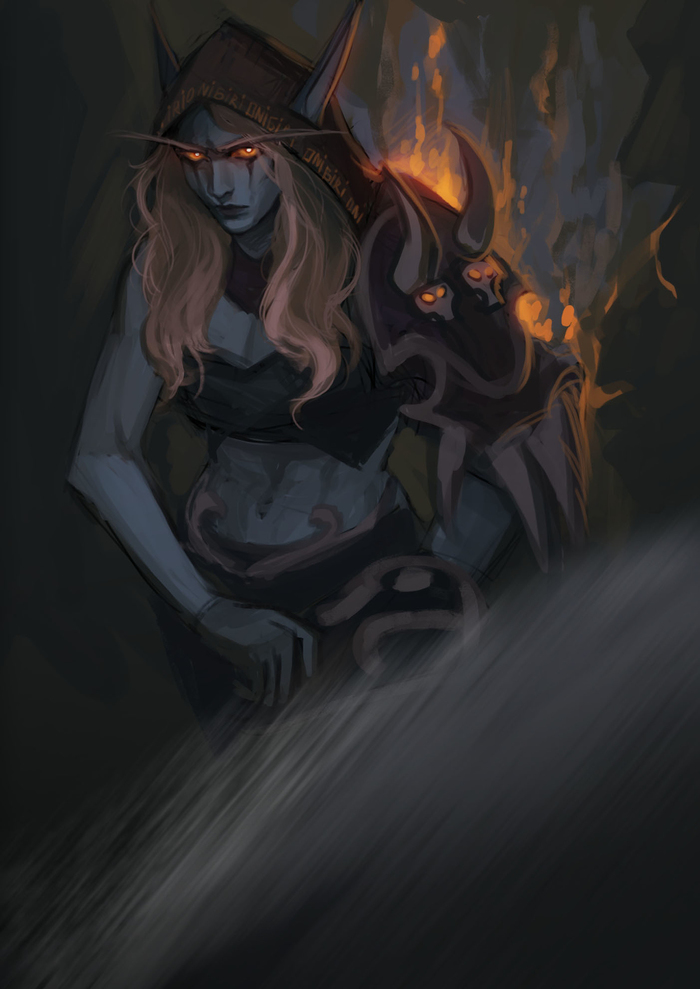 Sylvanas by Asaika - World of Warcraft, Сильвана Ветрокрылая, Forsaken, Blizzard, Game Art, Warcraft, WOW