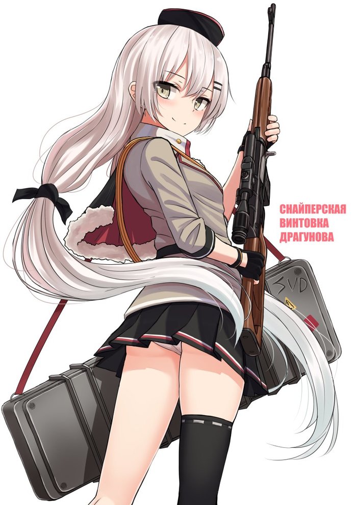 SVD - Anime Art, Girls Frontline, Svd