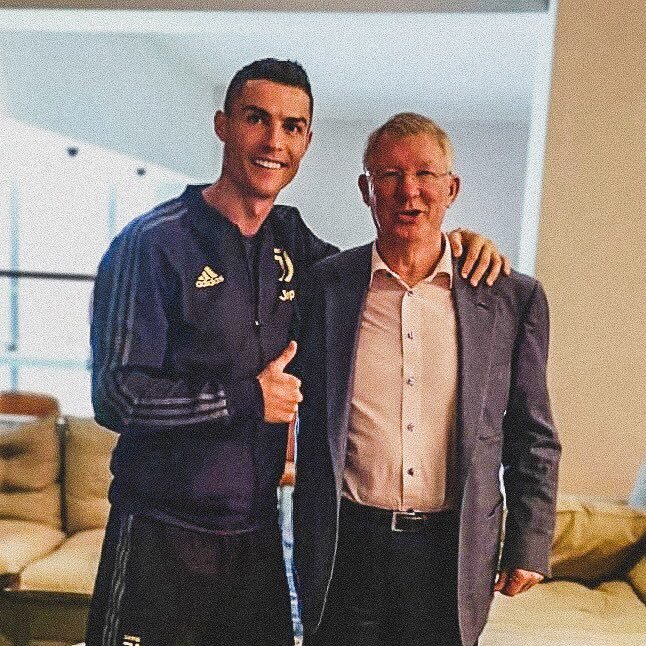 Great to see you in good shape, boss - Cristiano Ronaldo, Ferguson, Football, Sport