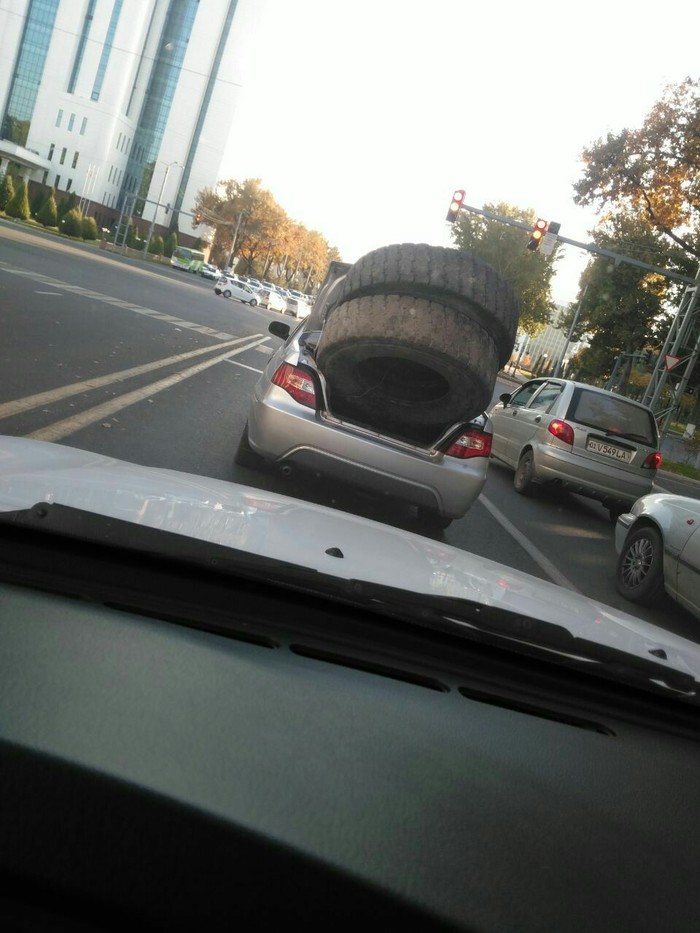 Spare wheel - Car, Uzbekistan