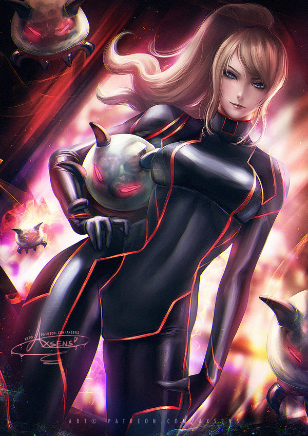 Evil Samus - DeviantArt, Арт, Рисунок, Anime Art, Axsens, Metroid, Samus Aran