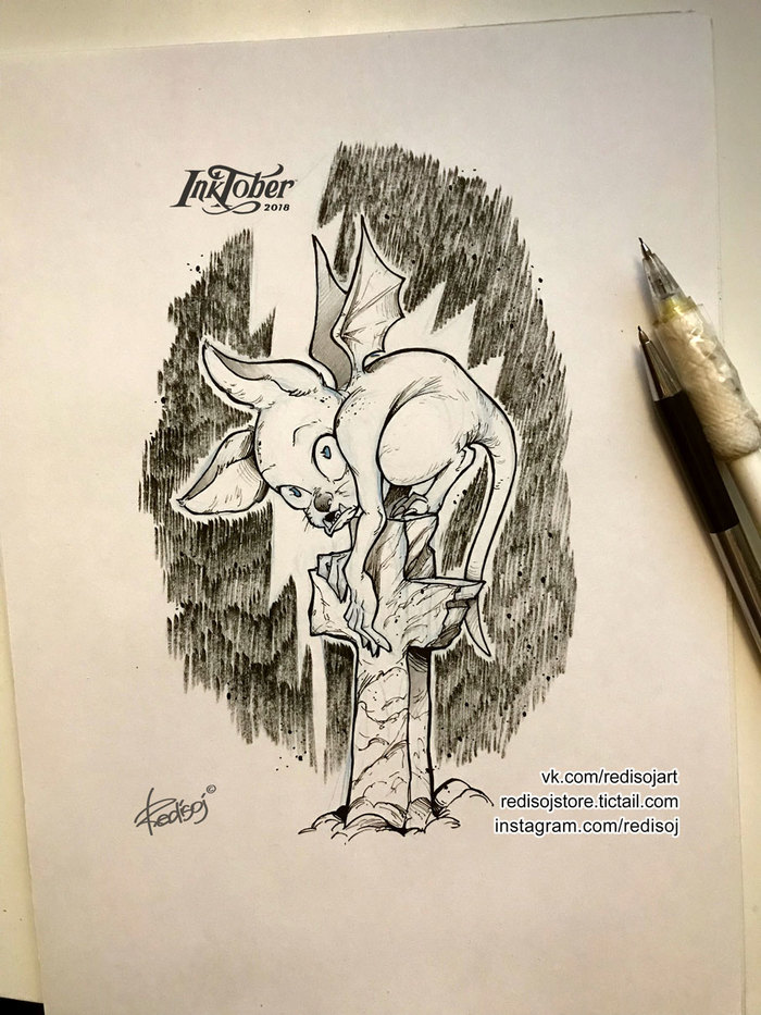 InkTober 2018 №25 - My, Redisoj, Inktober, Inktober2018, Art, Images, Drawing, Fantasy