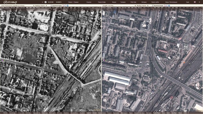 My city (and not only) - in 1942 and today - My, Story, Cards, Aerial photography, Local history