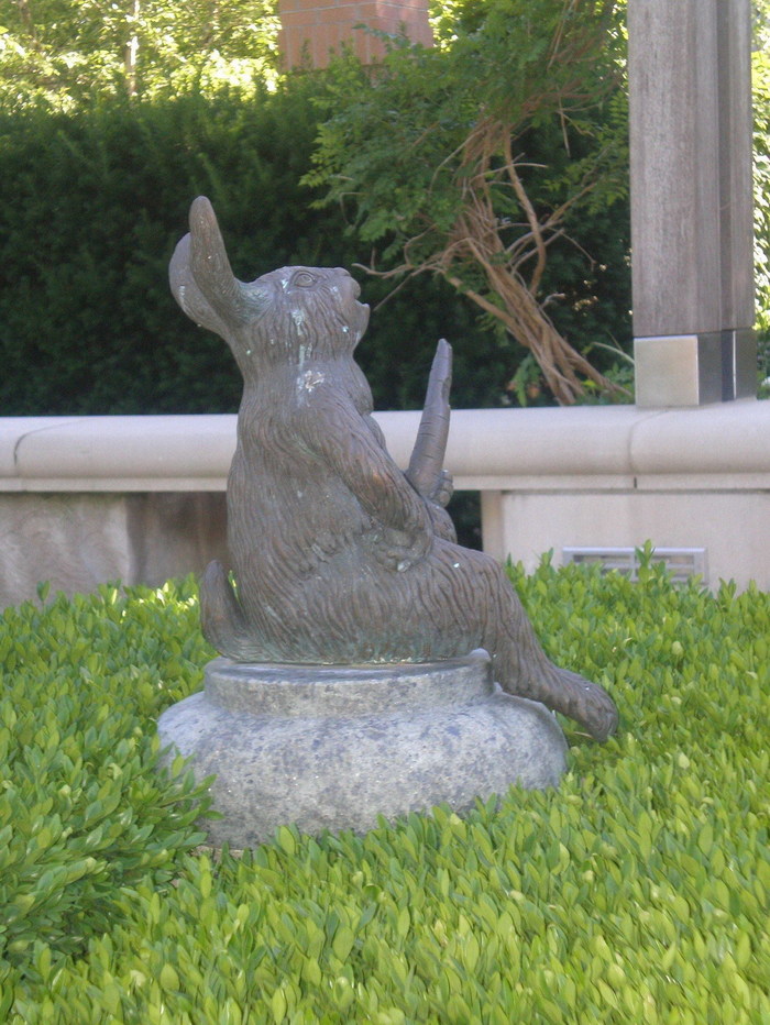 Bunny - Hare, Sculpture, Carrot