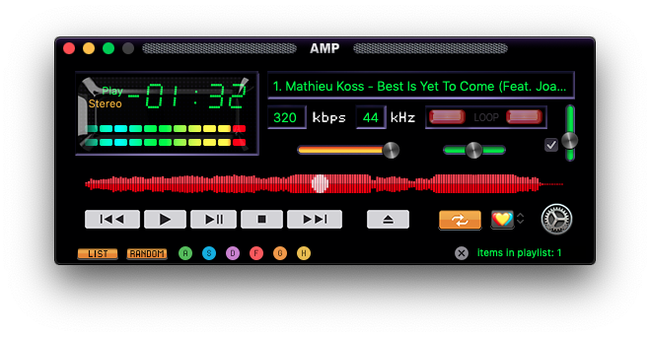 AMP Player best alternative WINAMP Mac OS - Моё, Ampplayer, Mac, Winamp, Alternative winamp Mac, Analog winamp Mac, Amp, Aimp, Длиннопост