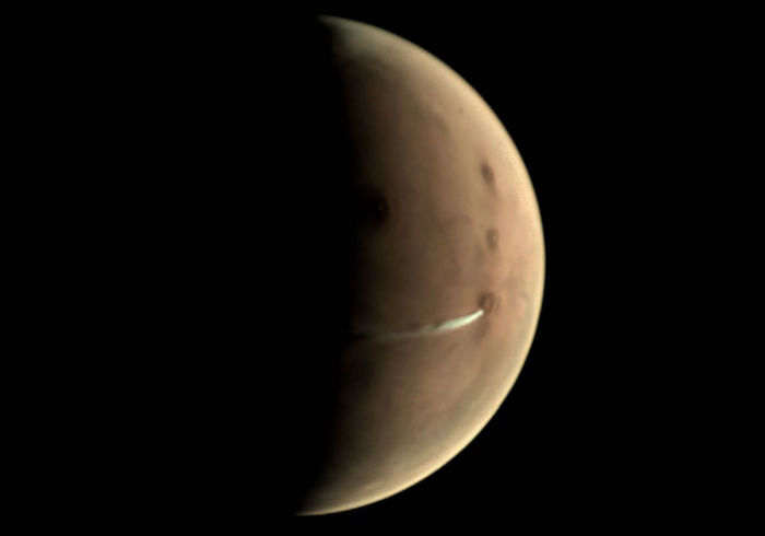 Mars Express observes a strange cloud on Mars - Space, Mars, Mars Express, Observers, Clouds, Station, Extraterrestrial volcanoes