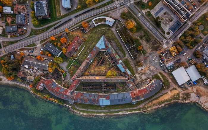 Tallinn Battery Prison - My, Drone, DJI Mavic PRO, Tallinn, Prison, Aerial photography, The photo