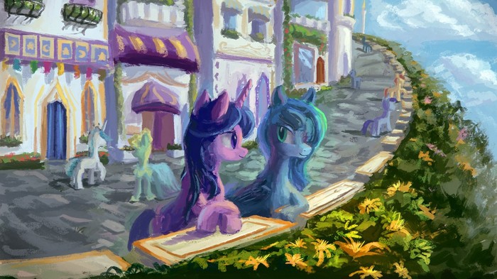 A typical day in Canterlot - My little pony, Original character, Plainoasis