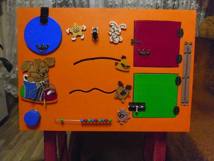 Do-it-yourself business board - My, Busyboard, With your own hands, Handmade, Needlework with process, Video