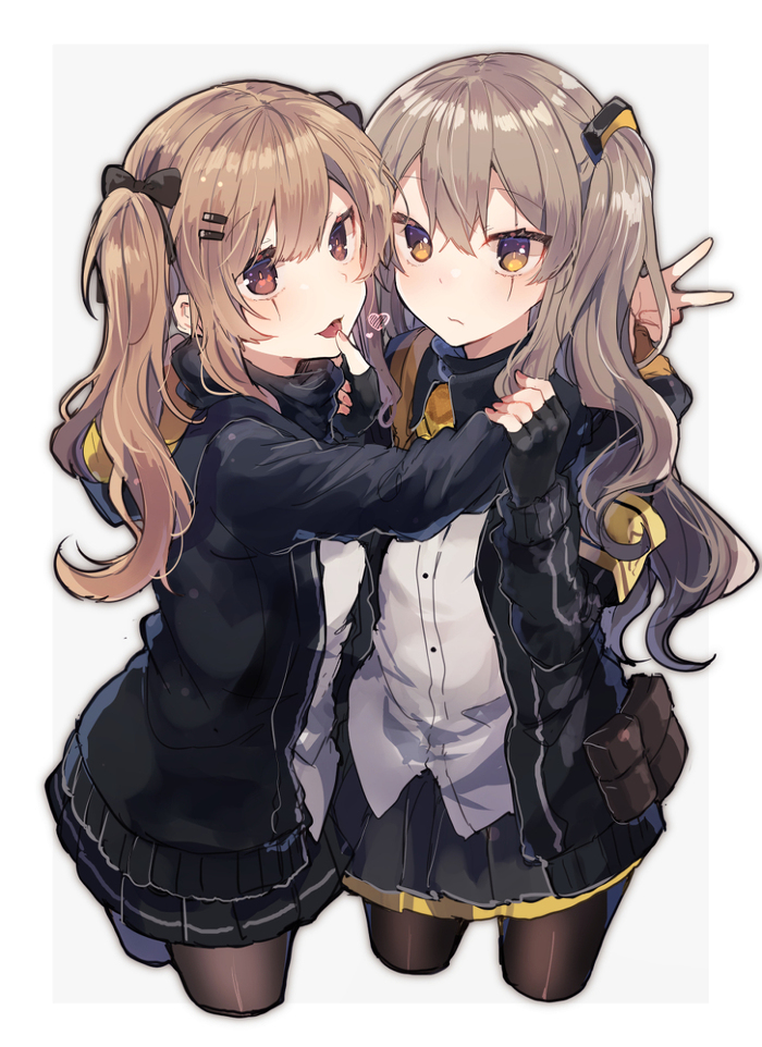 Anime Art - Anime art, Girls frontline, Ump45, Ump9