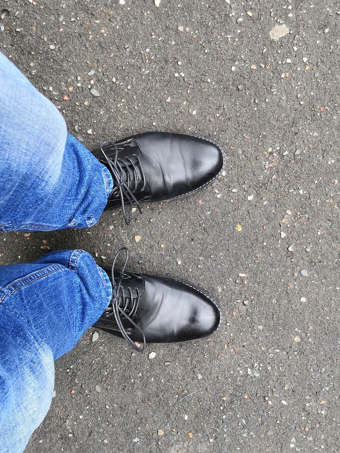 Shoes - Shoes, My, Jeans, Asphalt