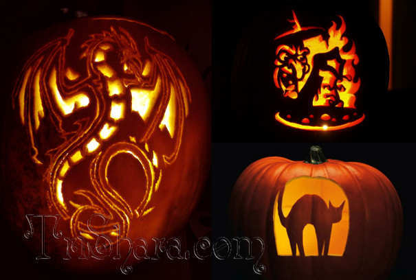 Halloween pumpkins based on paper stencils - Halloween, Pumpkin, Halloween pumpkin, Longpost