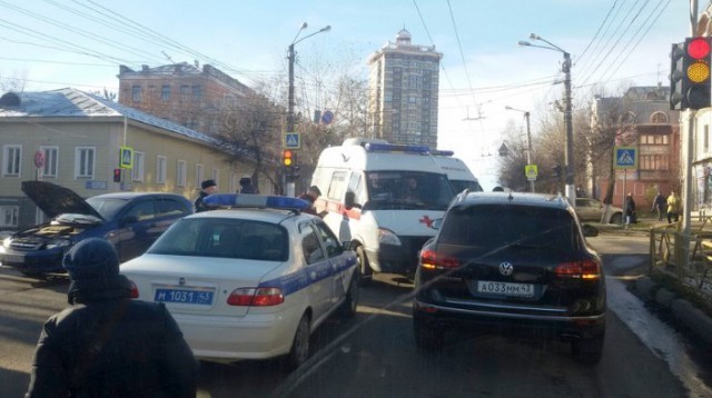 And again, the eccentrics did not miss the ambulance - Society, Russia, Ambulance, Traffic police, Violation of traffic rules, Driver, Auto, Crash