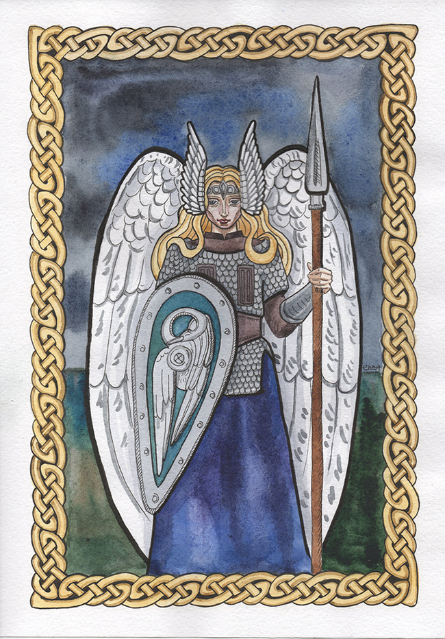 Scandinavian myths - My, Scandinavian mythology, Ancient gods, Illustrations, Watercolor, Traditional art, Drawing, Pencil drawing, Longpost