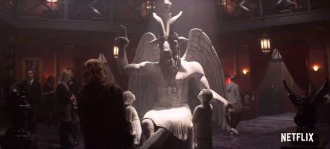 'Satanic Temple' co-founder plans to sue 'Sabrina' creators over statue of Baphomet - Sabrina, Netflix, Satan, Baphomet, The television, Longpost, Supernatural, Serials, Religion