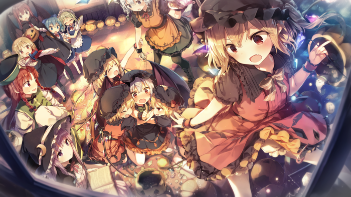 Halloween Party Touhou, Anime Art, ,  , Shinoba