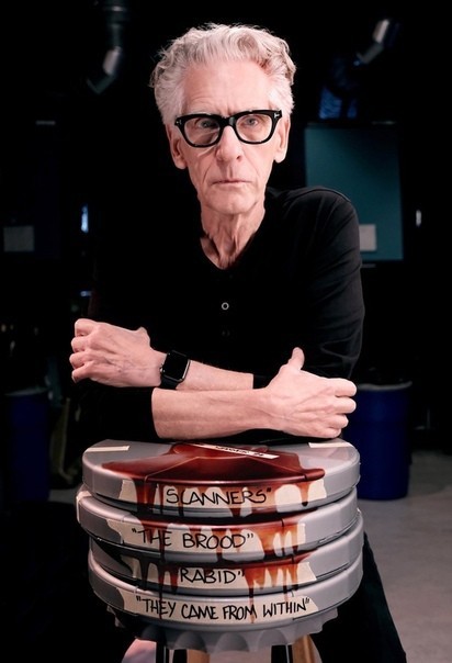 David Cronenberg, a Canadian film director and screenwriter, recreated his iconic photo decades later. - David Cronenberg, The photo, Celebrities