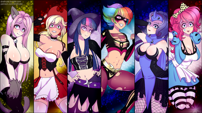 Spooky Six My Little Pony, Mane 6, Equestria Girls, , MLP Edge