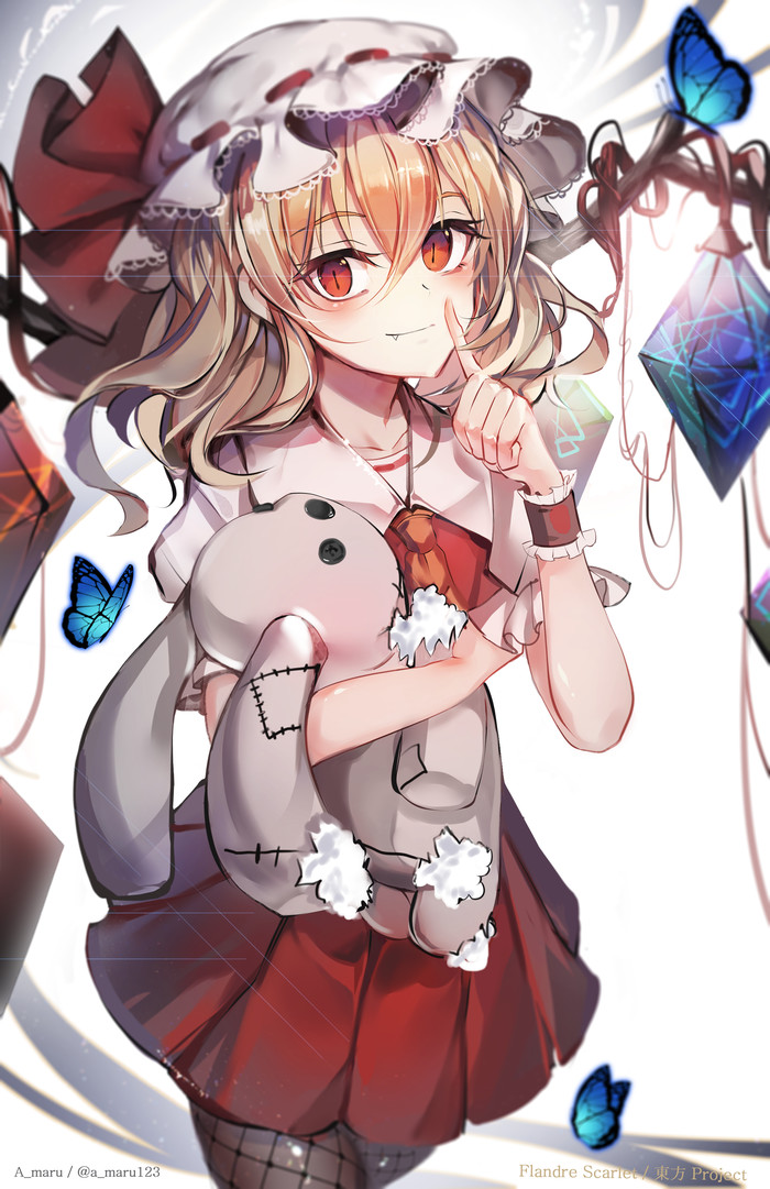 Flandre Scarlet - Touhou, Anime Art, Аниме, Не аниме, Flandre Scarlet, Ekvmsp02