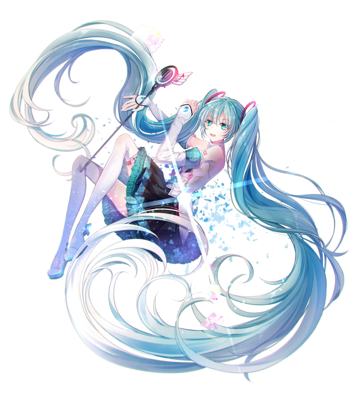 Hatsune Miku 89  , , Anime Art, Vocaloid, Hatsune Miku, Pixiv, Baocaizi