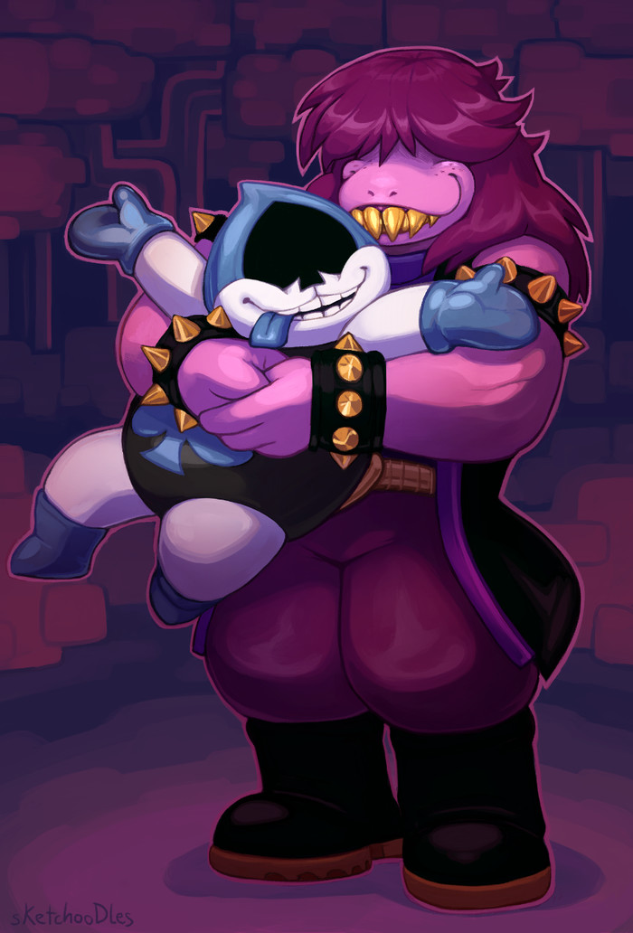 Bad Boy Duo - Deltarune, Susie, Lancer, Art