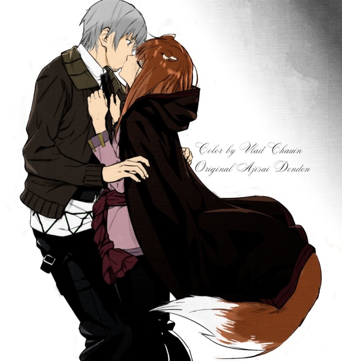  Anime Art, , Spice and Wolf, Horo, Holo, Kraft Lawrence, Kawakami rokkaku