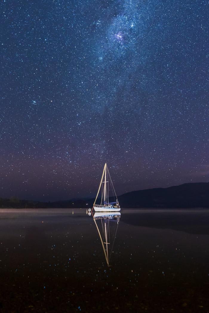 Yacht - Yacht, Sky, Stars, Stars