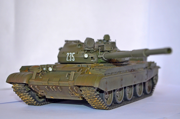 T-62M, 1:35 - My, Modeling, Scale model, t-62, Longpost, Stand modeling
