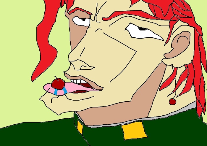 Art by JoJo - My, Jojos bizarre adventure, Memes, Art, Kakyouin Noriaki, Paint master