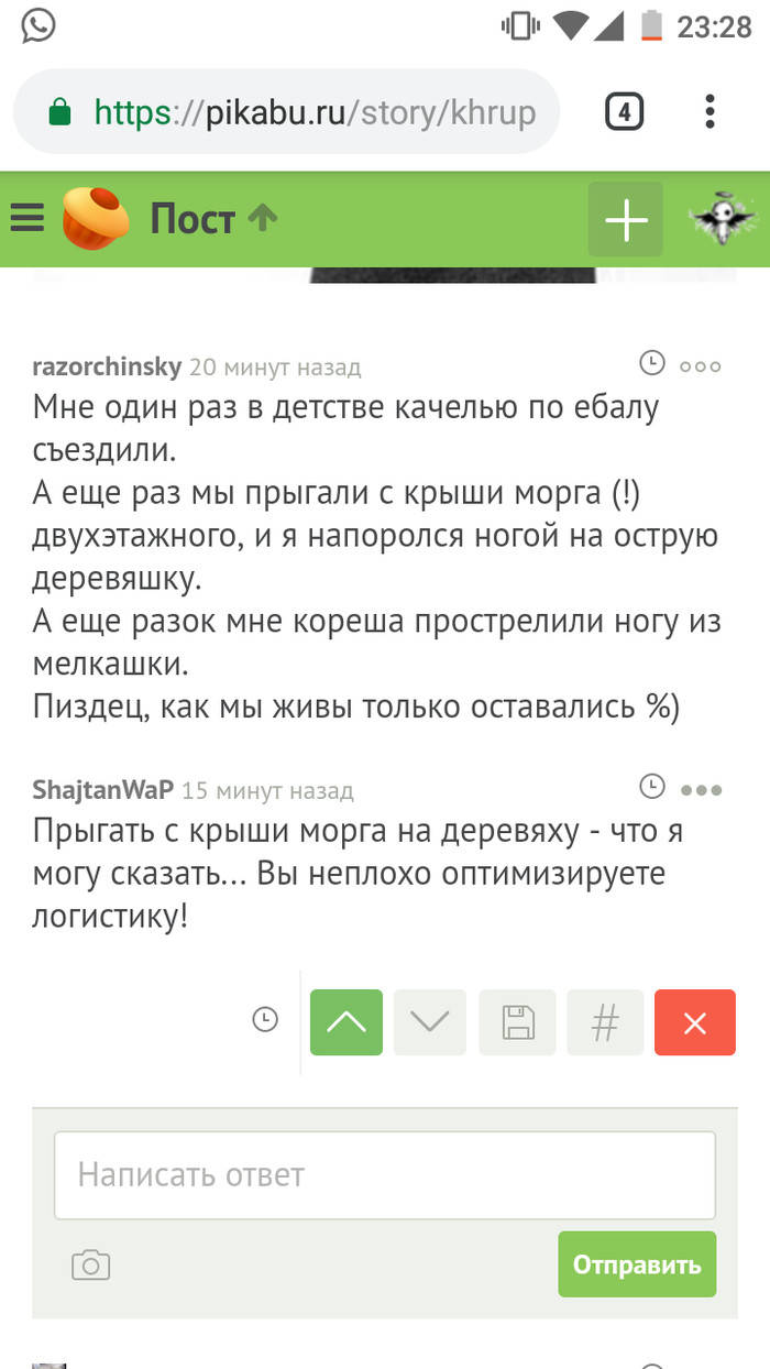 О - Оптимизация - Детство, Выжили, Комментарии, Комментарии на Пикабу, Скриншот, Мат