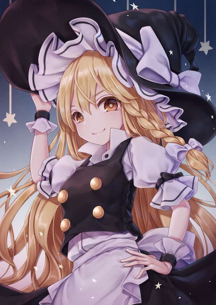 Marisa Touhou, Kirisame Marisa, Anime Art, ,  , Dtvisu