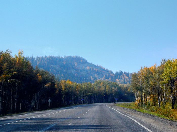 Road to Yuryuzan - My, The mountains, Autumn, Road