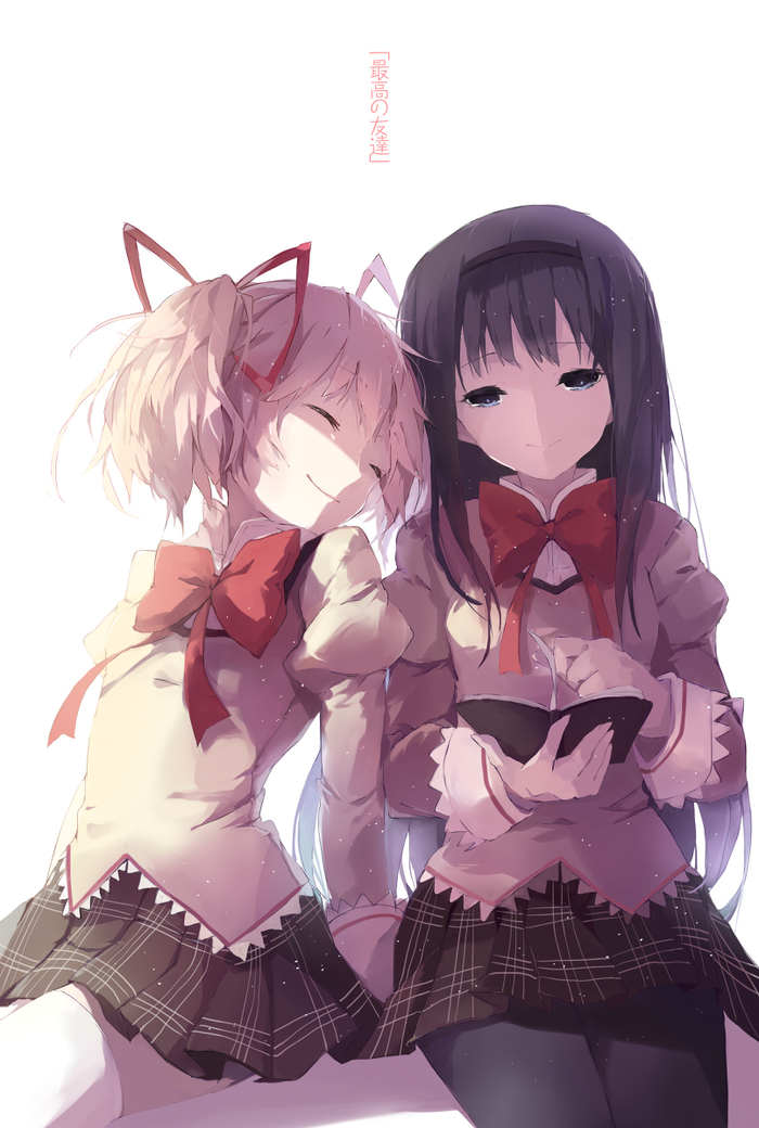  shuzi. Anime Art, , Akemi Homura, Madoka Kaname, Mahou Shoujo Madoka Magica, Shuzi