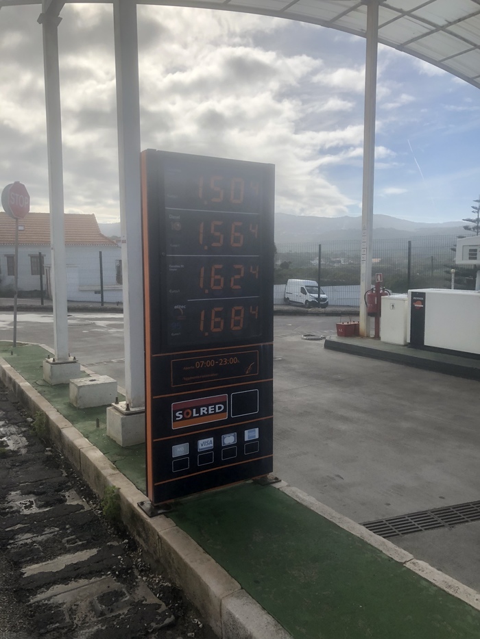 To everyone who complains about gasoline prices in Russia, PS price in euros - Portugal - My, Gasoline price, Petrol