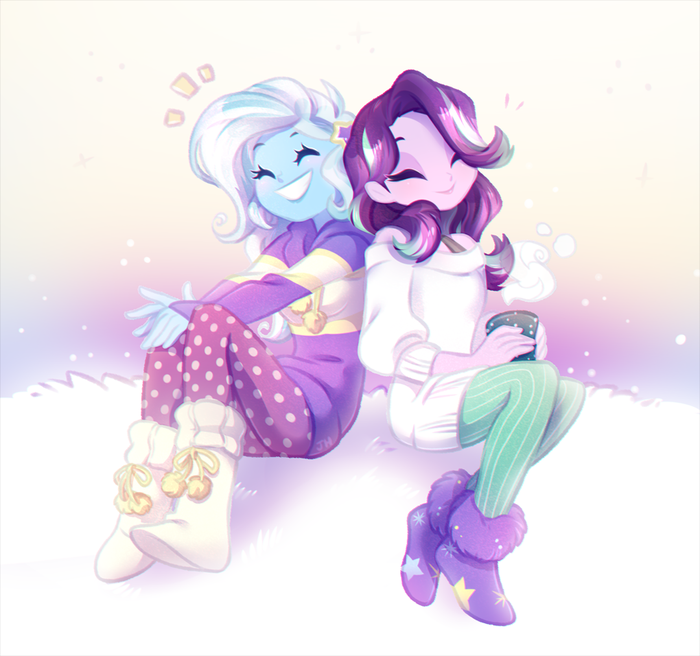 A cozy place My Little Pony, Equestria Girls, Trixie, Starlight Glimmer, Jumblehorse