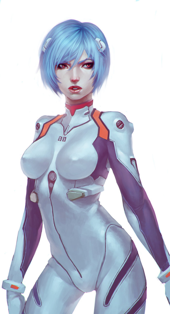 Asuka / Rei - Art, Anime, Evangelion, Rei ayanami, Asuka langley, Anime art, Longpost, Soufiane Idrassi