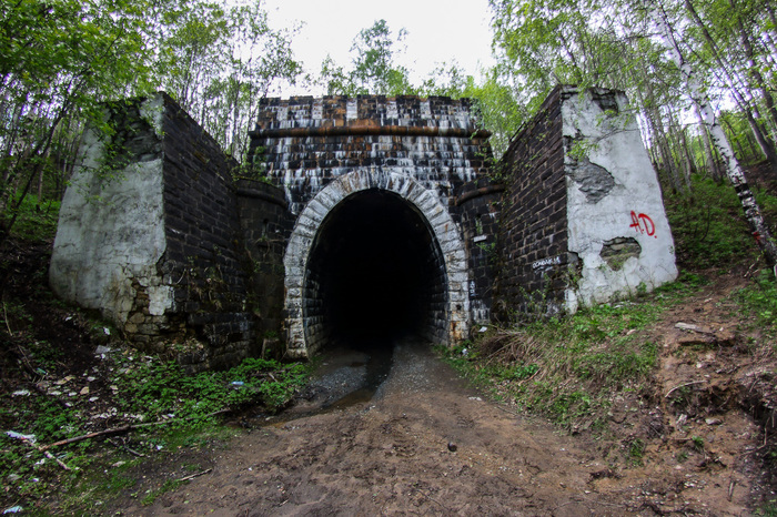 Abandoned railway tunnel in Didino (Didino tunnel, Sverdlovsk region) - My, Yekaterinburg, , Railway, Story, Didino tunnel, Sverdlovsk region, Abandoned, Urbanfact, Video, Longpost