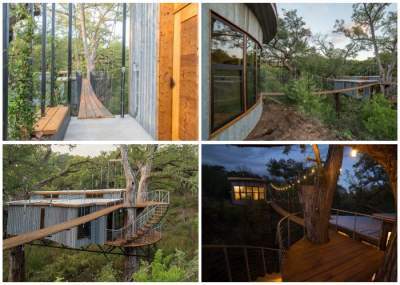 A comfortable treehouse that can replace a familiar home or a childhood dream come true. A photo - Dream, Tree house, Cottage, Building, Longpost