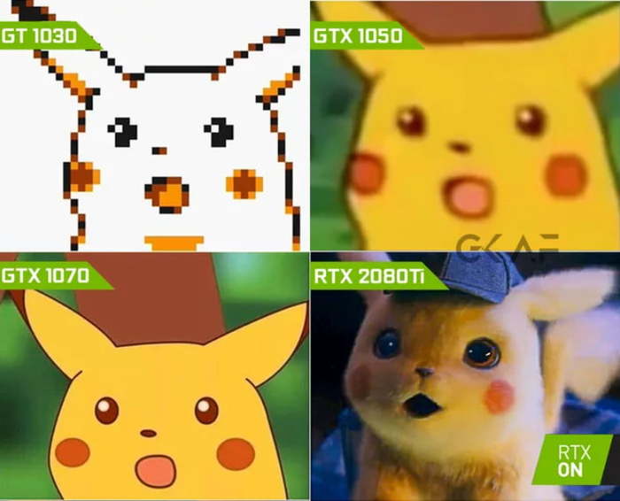 Graphic - Nvidia RTX, Rtx 2080Ti, Graphics, Pikachu, Detective Pikachu