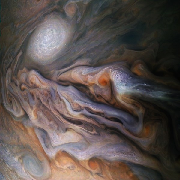 NASA probe captured beautiful clouds on Jupiter (PHOTO) - Jupiter, Juno, NASA, Juno, Longpost