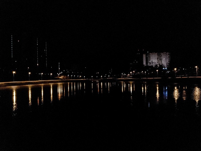 night pond - The photo, , Night, Pond, Walking