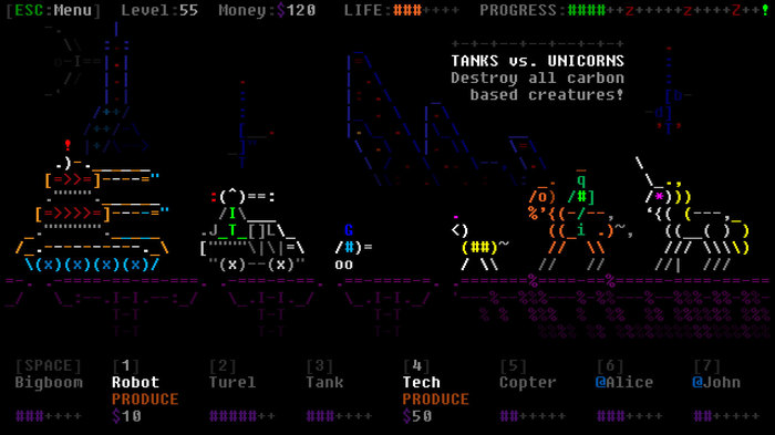    Gamedev, ASCII