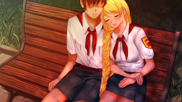 How warm and cozy with you - Endless summer, Visual novel, Glorifying, Art, Semyon, 7dl