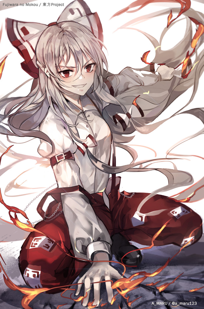 Fujiwara no Mokou Touhou, Anime Art, ,  , Fujiwara No Mokou, Ekvmsp02