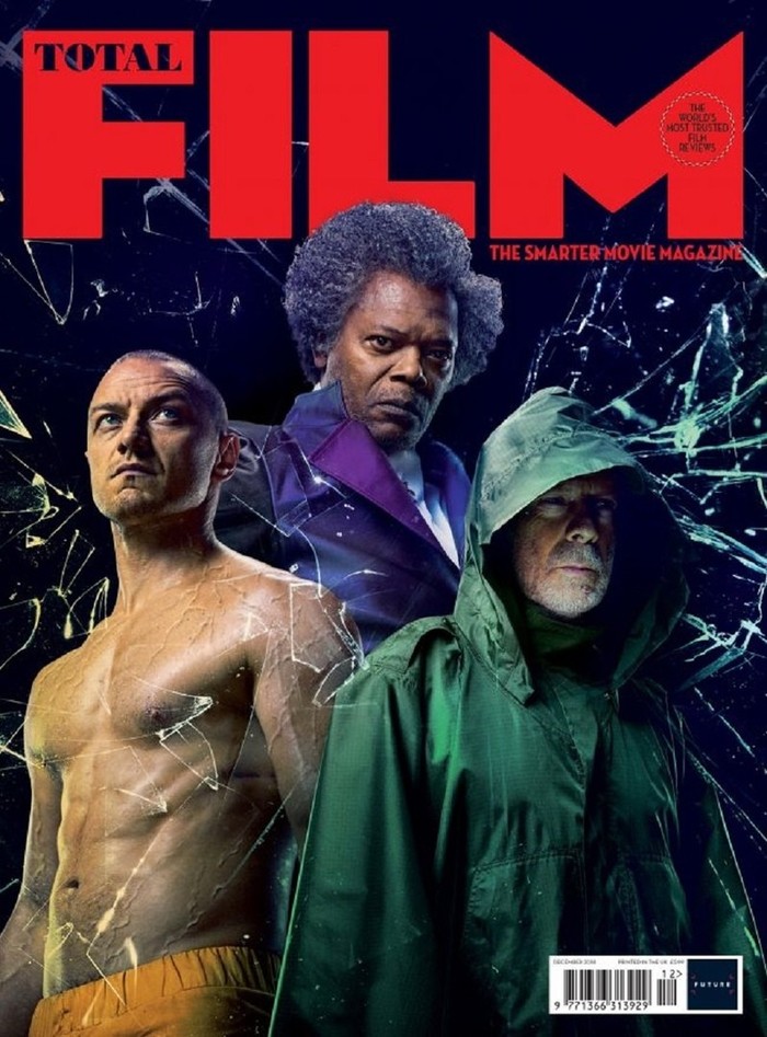 Poster of the film Glass in the latest issue of Total Film. - , Magazine, Continuation, Movies, Split, Unbreakable, Poster, Glass