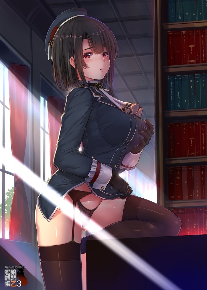 Takao - NSFW, Kantai Collection, Takao, Этти, Трусы, Anime Art, Аниме, Арт