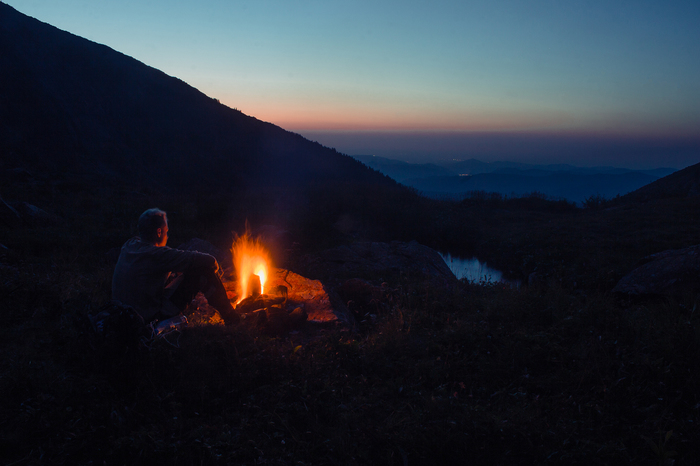Campfire - My, Khakassia, Borus, Canon 600D, The mountains, Shushensky Bor, Relaxation, View, Hike