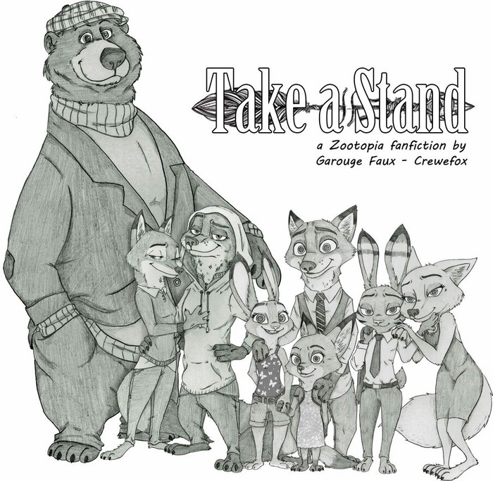 Main cover of fanfiction Take a stand - Zootopia, , Ziegelzeig, Nick and Judy, Jack and Skye, 
