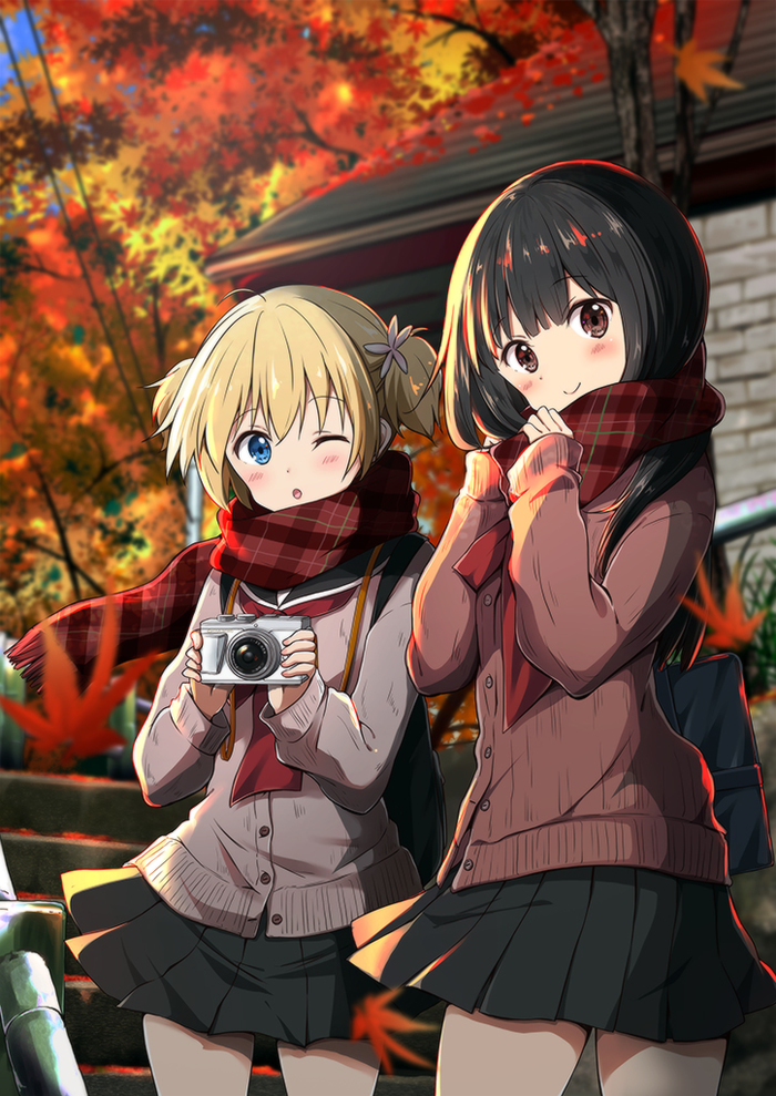 Anime Art - Autumn, Anime art, Anime original, Moe